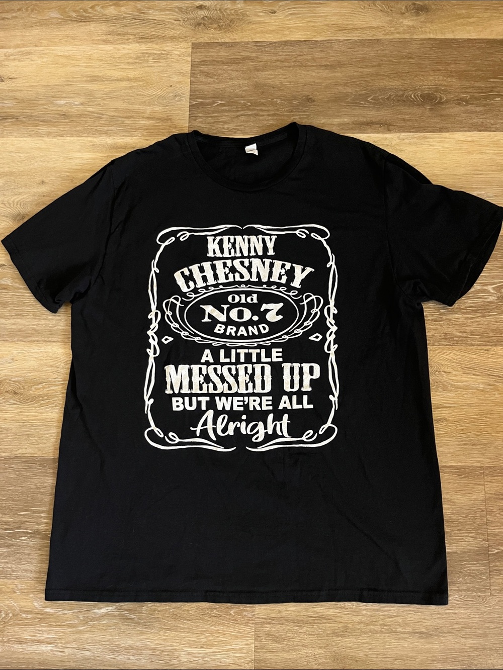 Kenny Chesney 2024 Sun Goes Down Tour Graphic T-Shirt Black Size XL